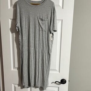 Daily Ritual Heather Gray T-Shirt Dress